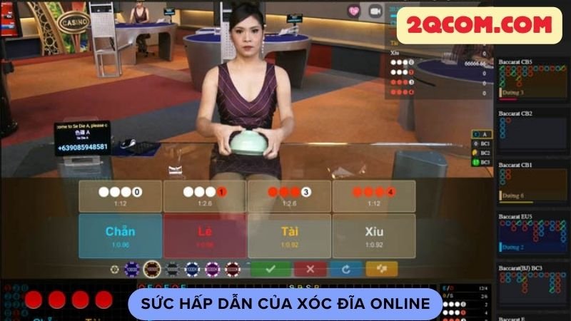 Sức hấp dẫn của xóc đĩa online