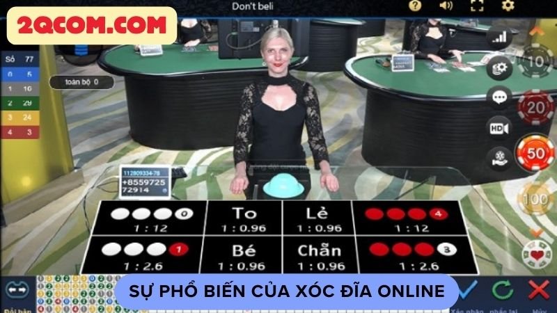 Sự phổ biến của xóc đĩa online