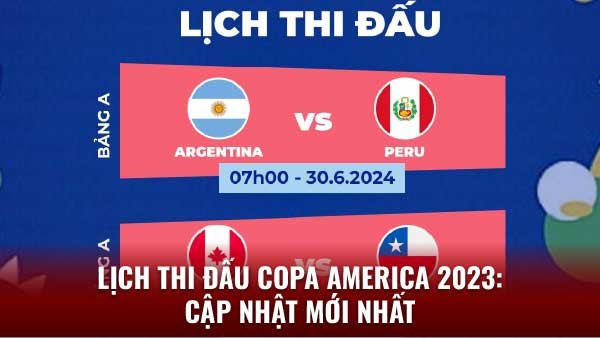 Phân tích lịch thi đấu Copa America trên 2q